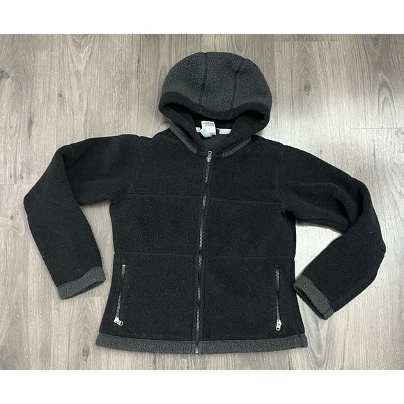 Patagonia Jackets & Blazers - Vintage Patagonia Synchilla Jacket Full Zip Hood Womens Small Black Made USA